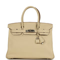 Hermes Birkin 30 Parchemin Clemence Palladium Hardware