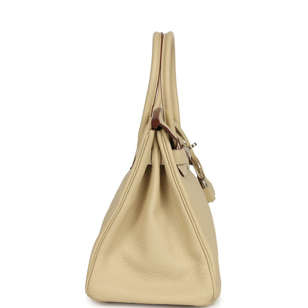 Hermes Birkin 30 Parchemin Clemence Palladium Hardware