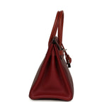 Hermes Birkin 30 Rouge H Sombrero, Epsom and Clemence Palladium Hardware