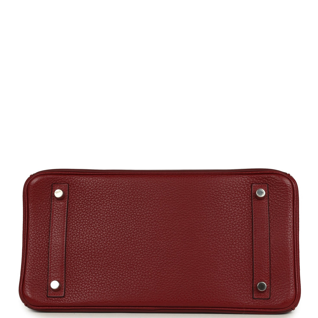Hermes Birkin 30 Rouge H Sombrero, Epsom and Clemence Palladium Hardware