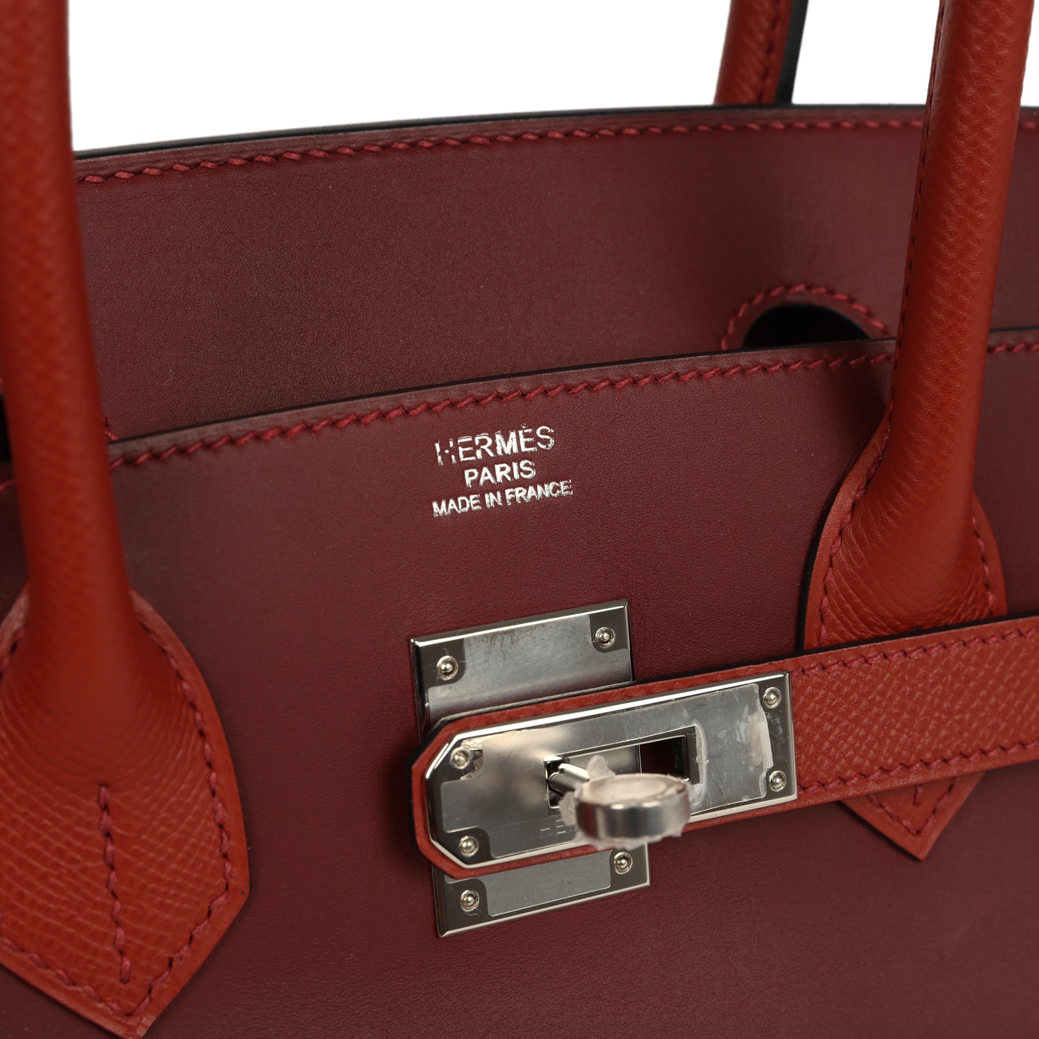 Hermes Birkin 30 Rouge H Sombrero, Epsom and Clemence Palladium Hardware