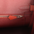 Hermes Birkin 30 Rouge H Sombrero, Epsom and Clemence Palladium Hardware
