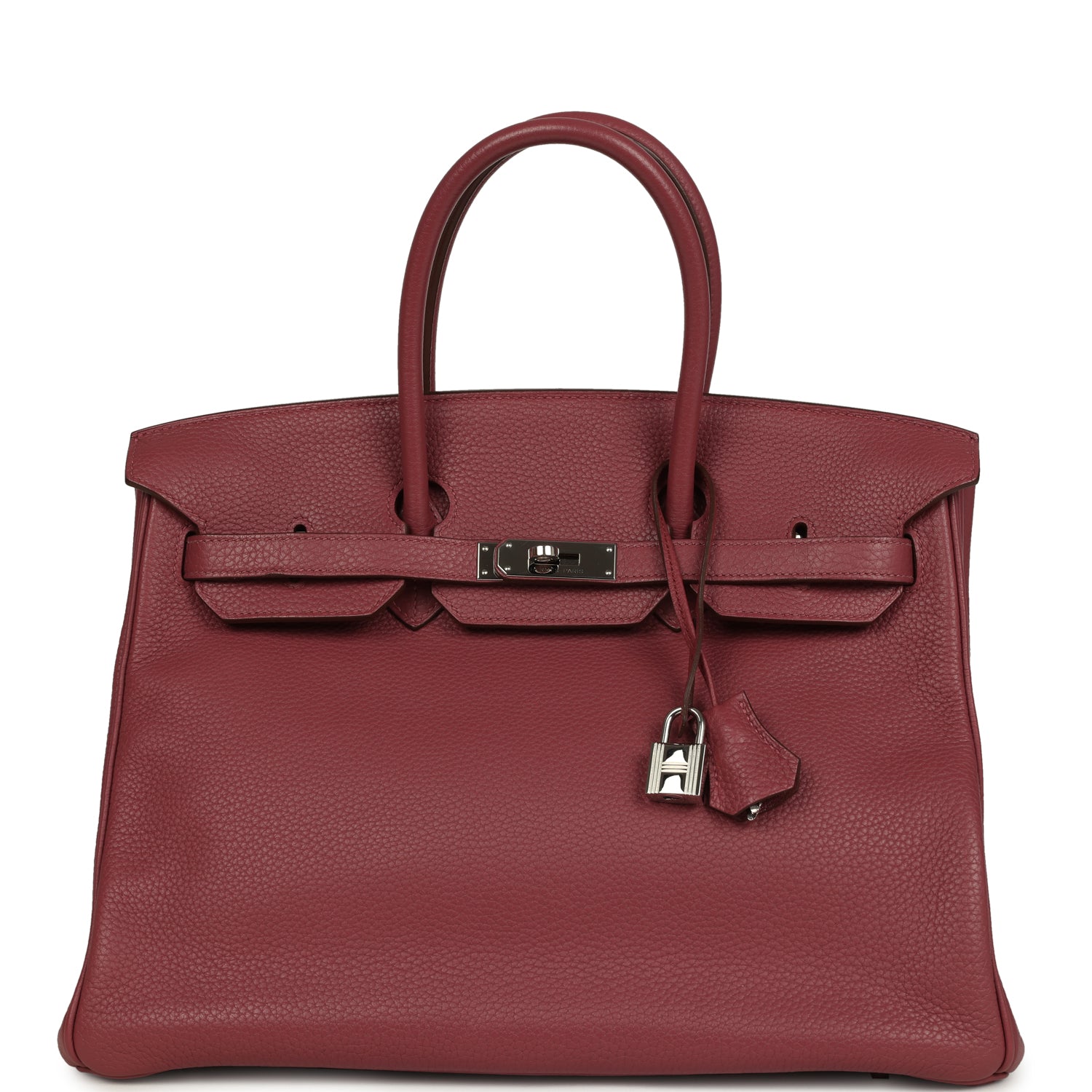 Hermes Birkin 35 Bois De Rose Clemence Palladium Hardware