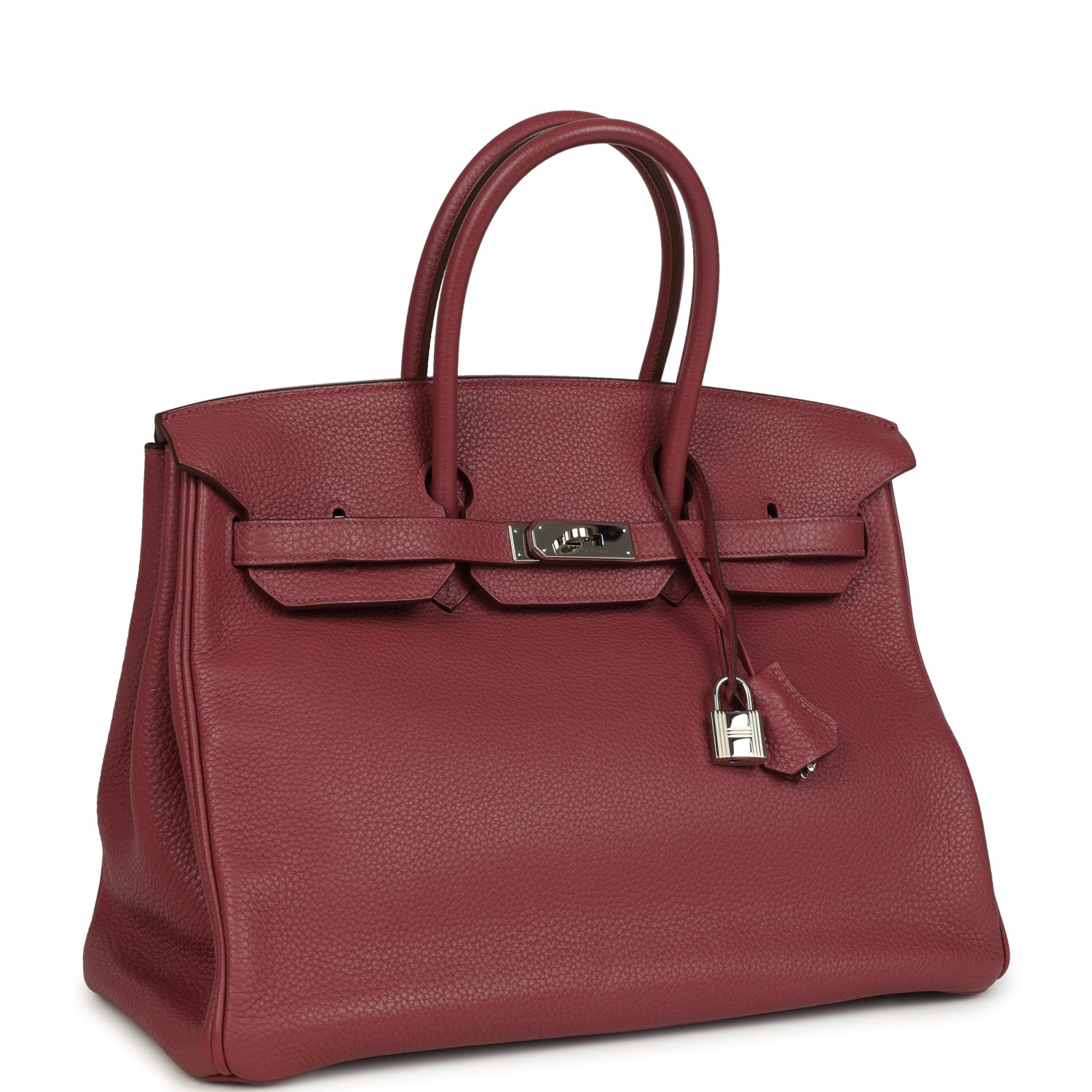 Hermes Birkin 35 Bois De Rose Clemence Palladium Hardware