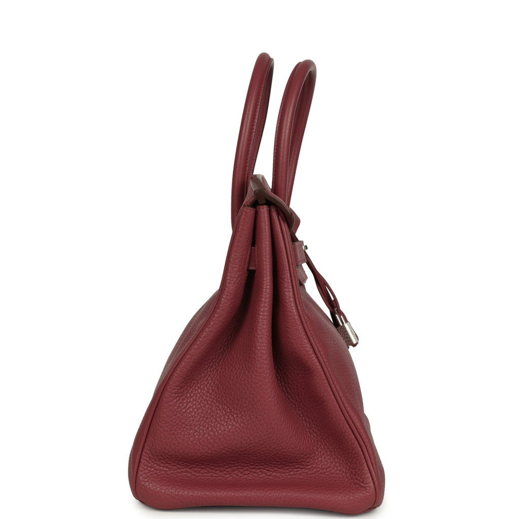 Hermes Birkin 35 Bois De Rose Clemence Palladium Hardware