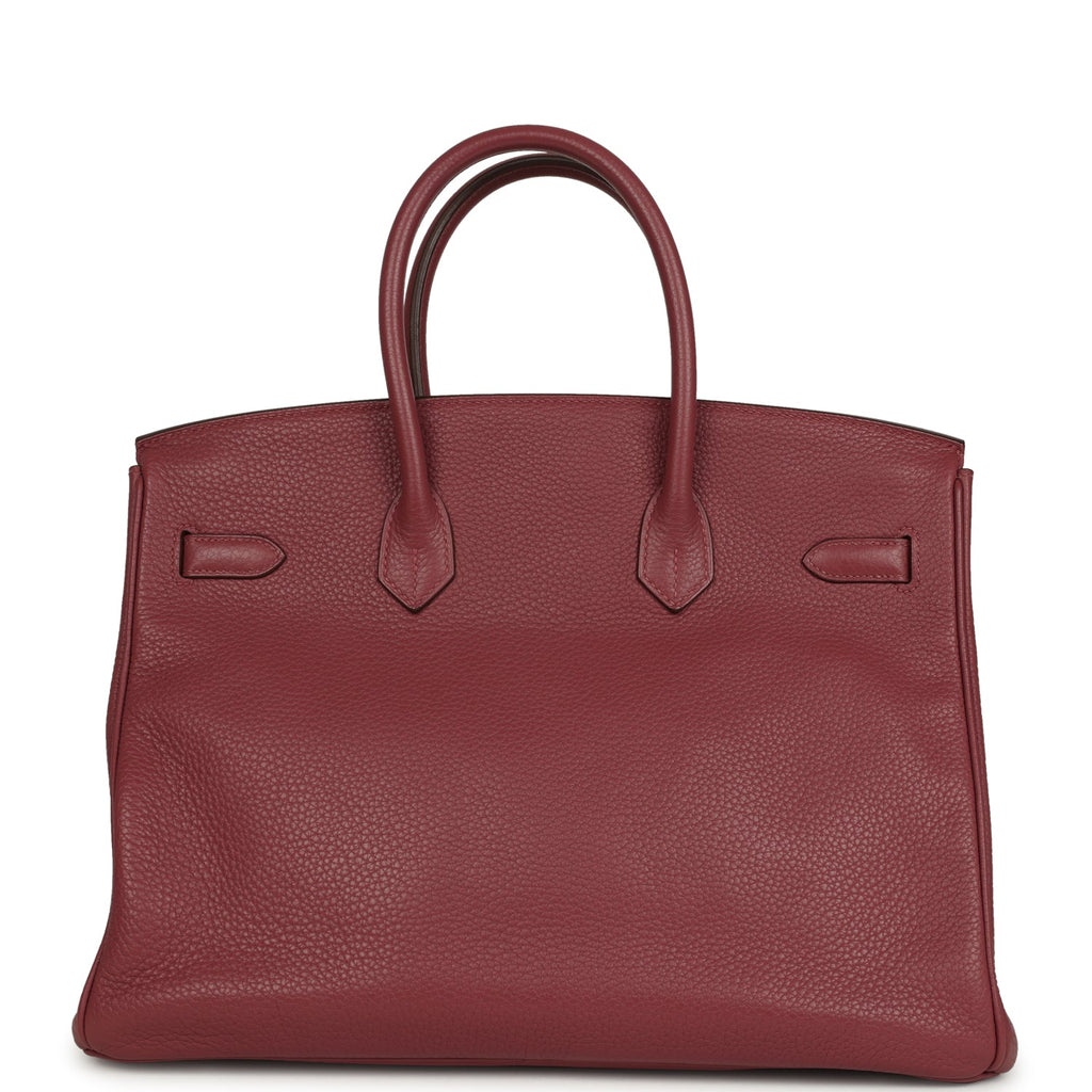 Hermes Birkin 35 Bois De Rose Clemence Palladium Hardware