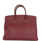 Hermes Birkin 35 Bois De Rose Clemence Palladium Hardware