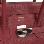 Hermes Birkin 35 Bois De Rose Clemence Palladium Hardware