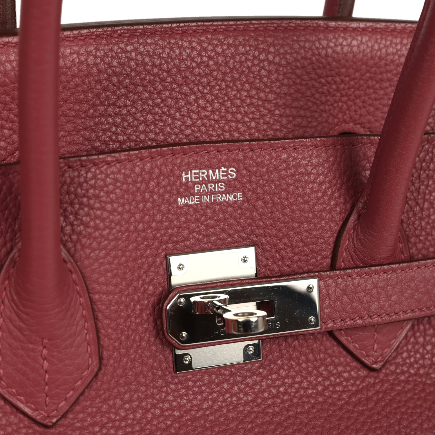 Hermes Birkin 35 Bois De Rose Clemence Palladium Hardware