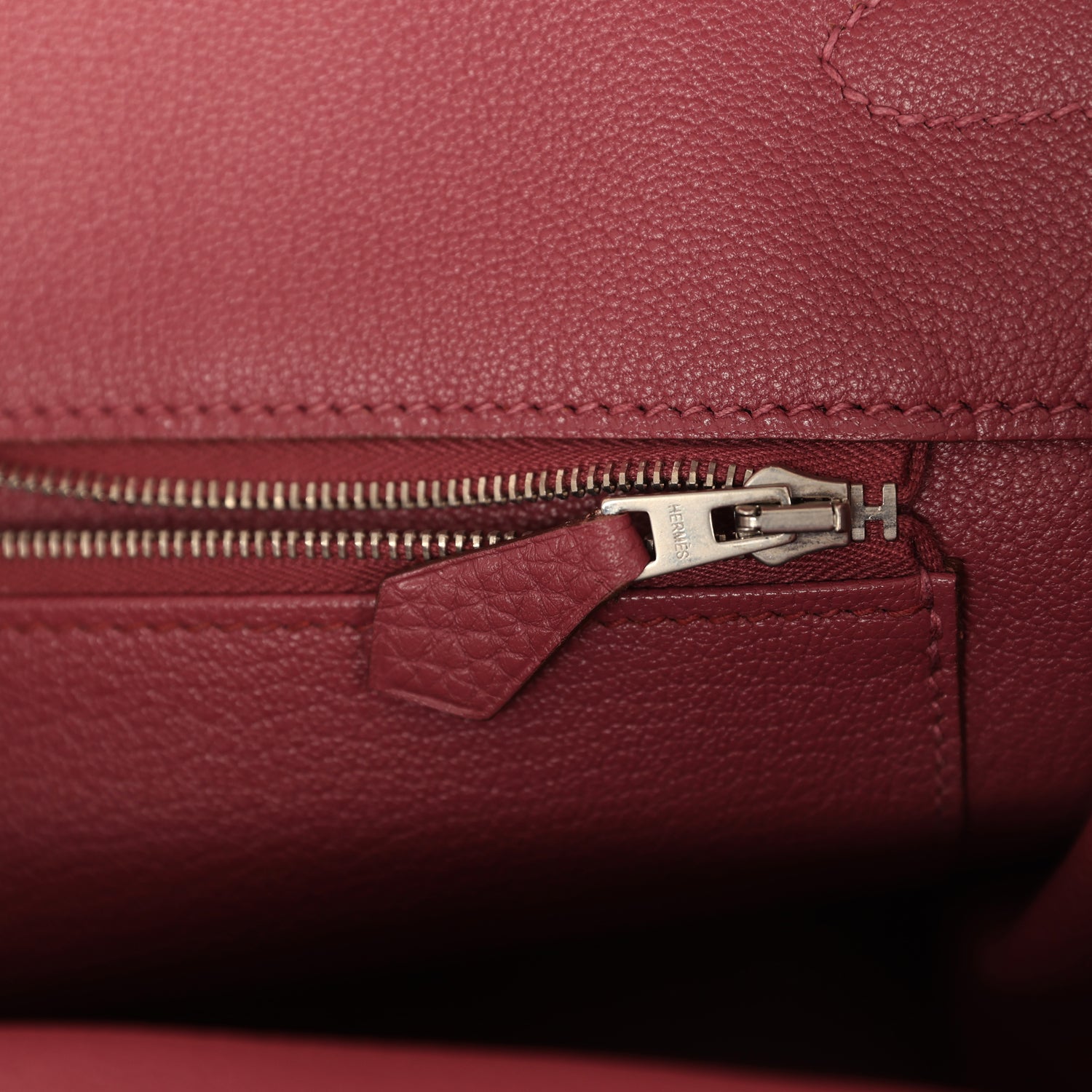 Hermes Birkin 35 Bois De Rose Clemence Palladium Hardware