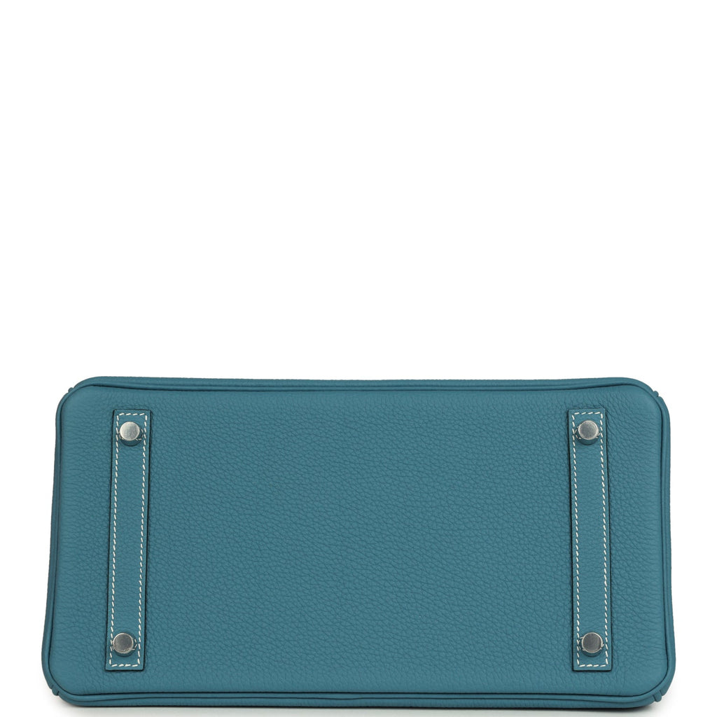 Hermes Birkin 30 Blue Jean Togo Palladium Hardware