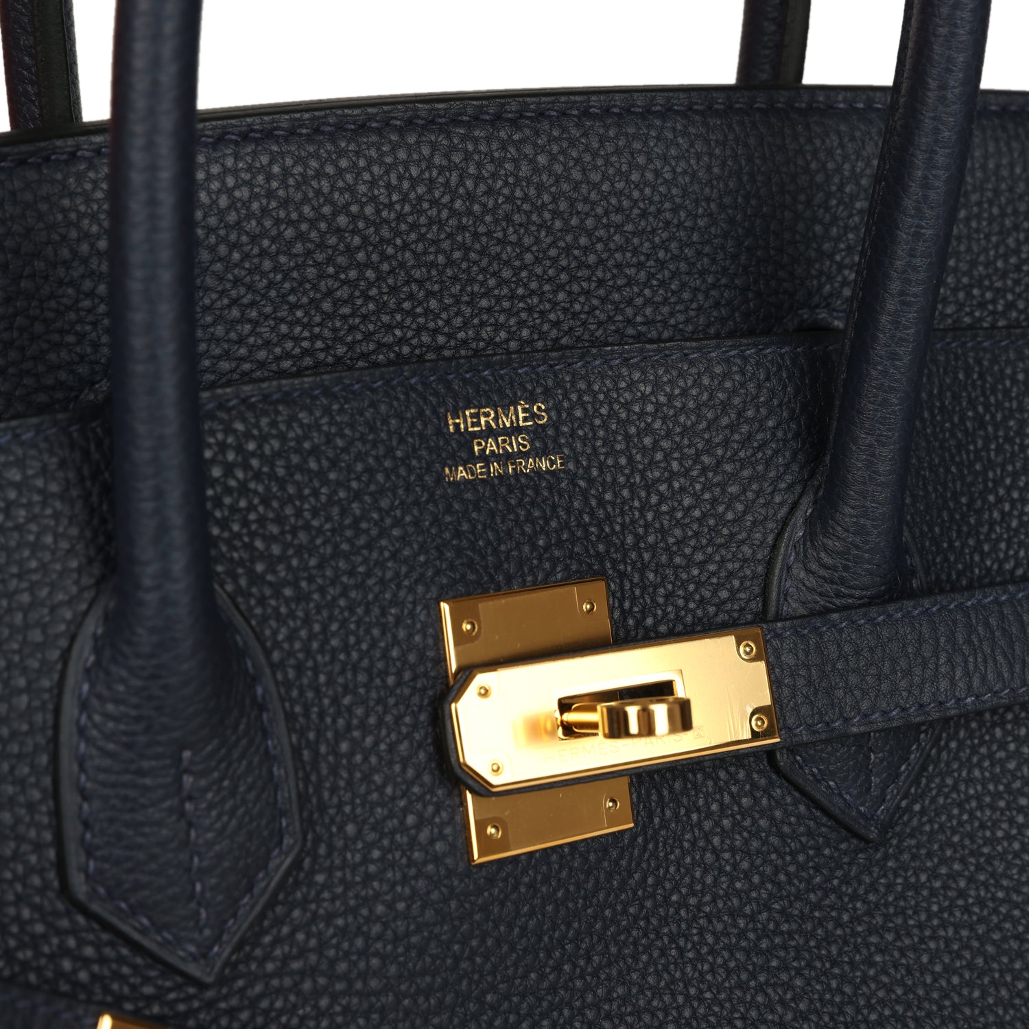 Hermes Birkin 35 Bleu Nuit Togo Gold Hardware