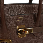 Hermes Birkin 35 Cacao Clemence Gold Hardware