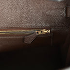 Hermes Birkin 35 Cacao Clemence Gold Hardware