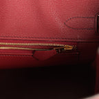 Hermes Birkin 30 Bourgogne Shiny Niloticus Crocodile Gold Hardware