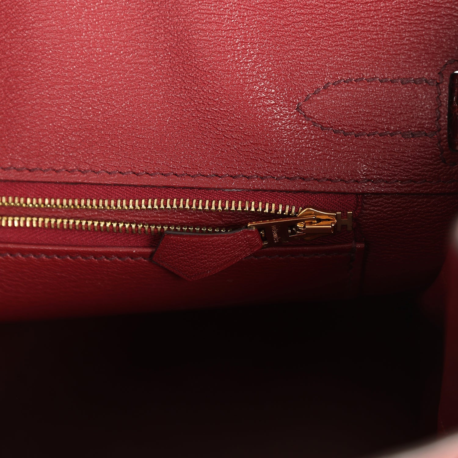 Hermes Birkin 30 Bourgogne Shiny Niloticus Crocodile Gold Hardware