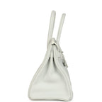 Hermes Special Order (HSS) Birkin 30 White Clemence Brushed Palladium Hardware