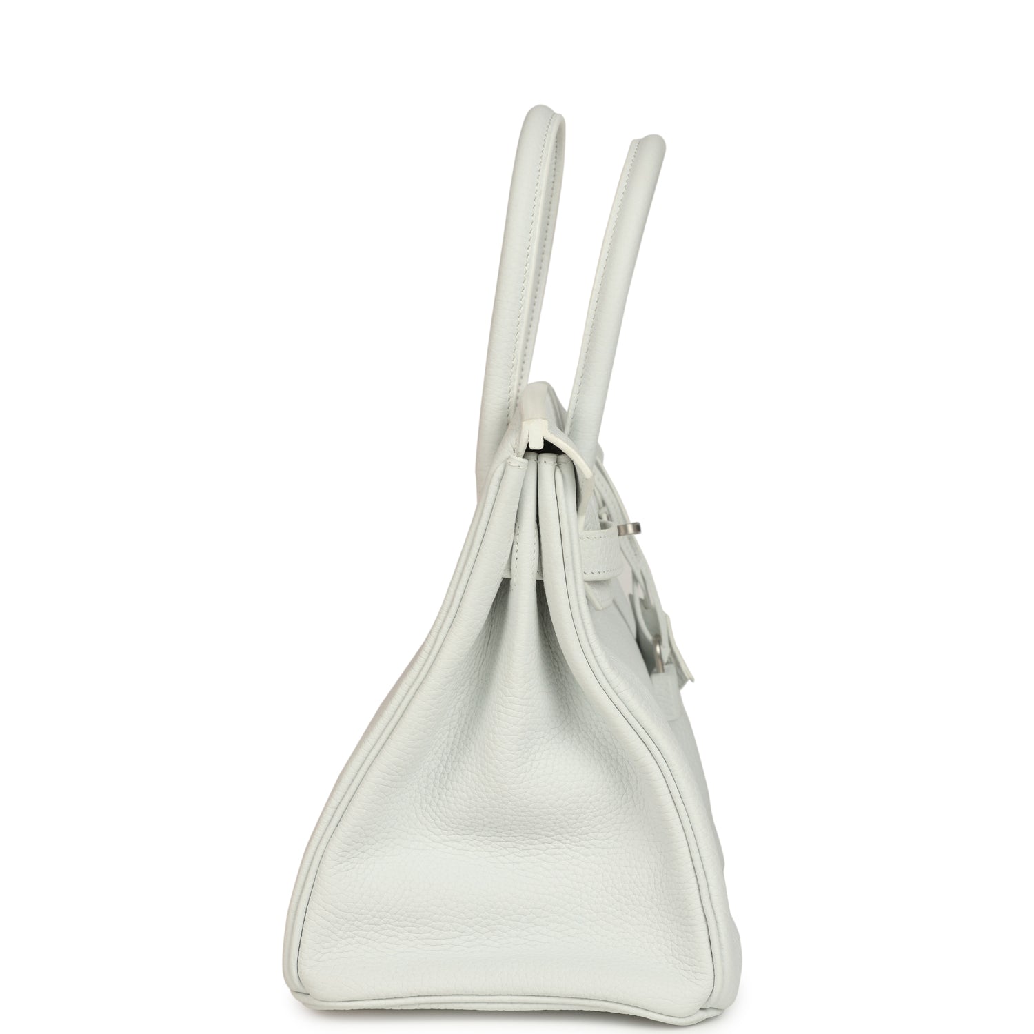 Hermes Special Order (HSS) Birkin 30 White Clemence Brushed Palladium Hardware