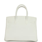 Hermes Special Order (HSS) Birkin 30 White Clemence Brushed Palladium Hardware