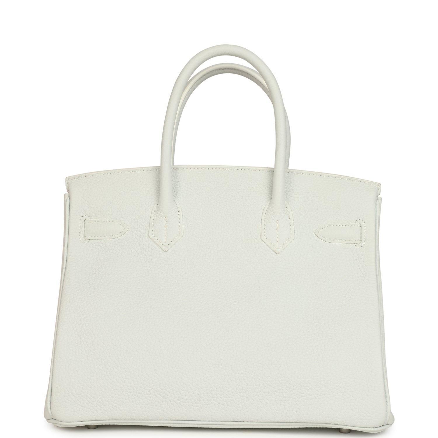 Hermes Special Order (HSS) Birkin 30 White Clemence Brushed Palladium Hardware