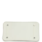 Hermes Special Order (HSS) Birkin 30 White Clemence Brushed Palladium Hardware