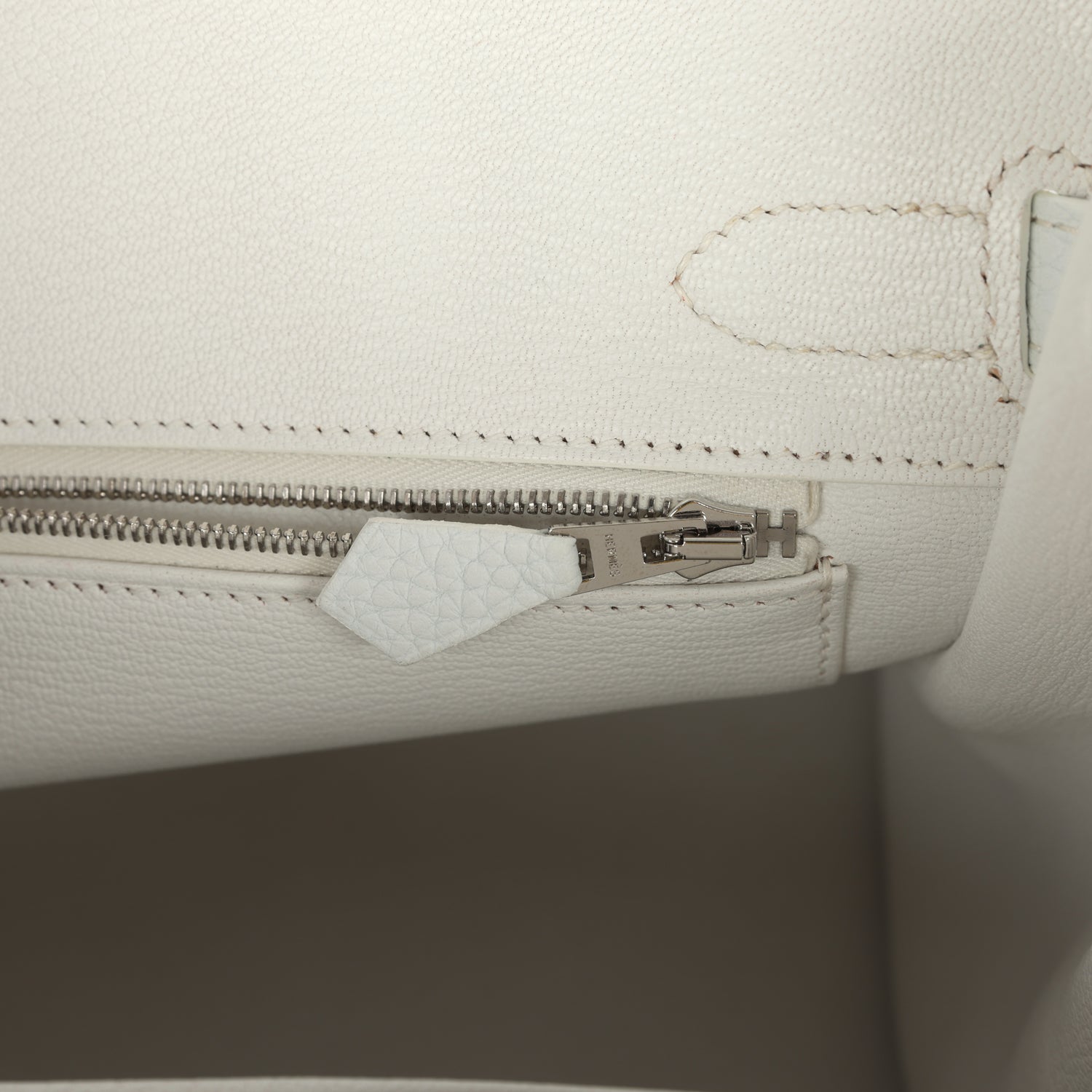 Hermes Special Order (HSS) Birkin 30 White Clemence Brushed Palladium Hardware