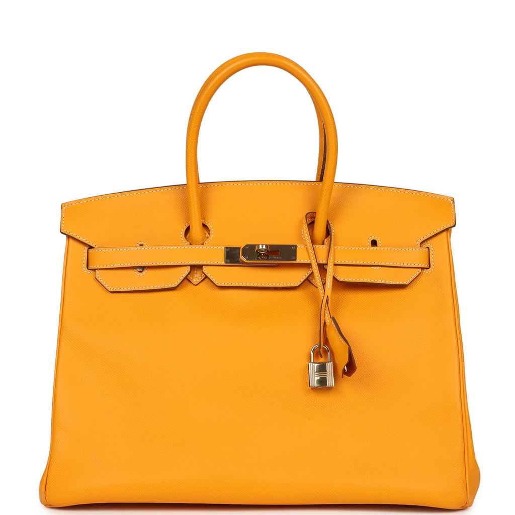 Hermes Birkin 35 Jaune D'or Candy Epsom Palladium Hardware