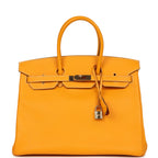 Hermes Birkin 35 Jaune D'or Candy Epsom Palladium Hardware