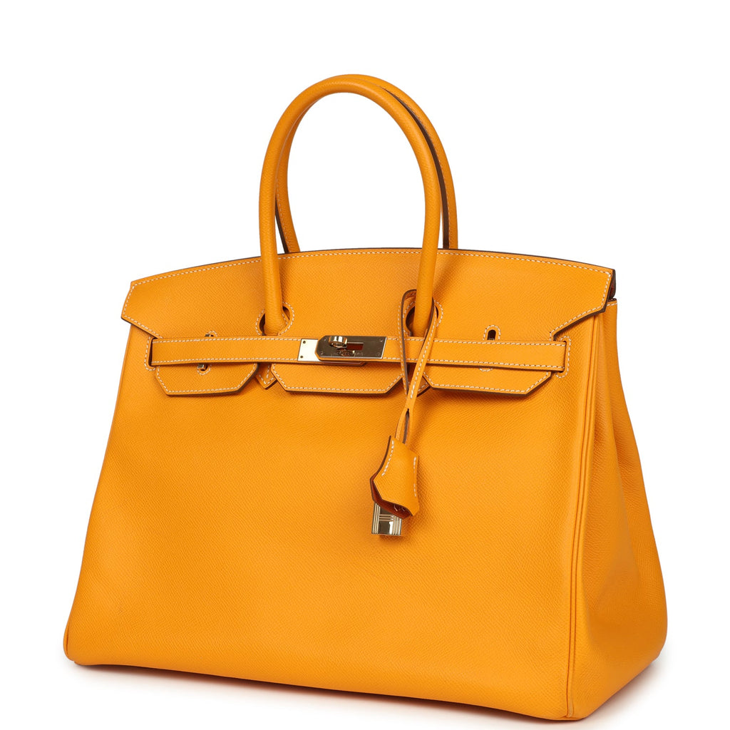 Hermes Birkin 35 Jaune D'or Candy Epsom Palladium Hardware