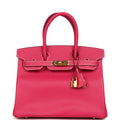 Hermes Birkin 30 Rose Tyrien Epsom Gold Hardware