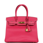 Hermes Birkin 30 Rose Tyrien Epsom Gold Hardware