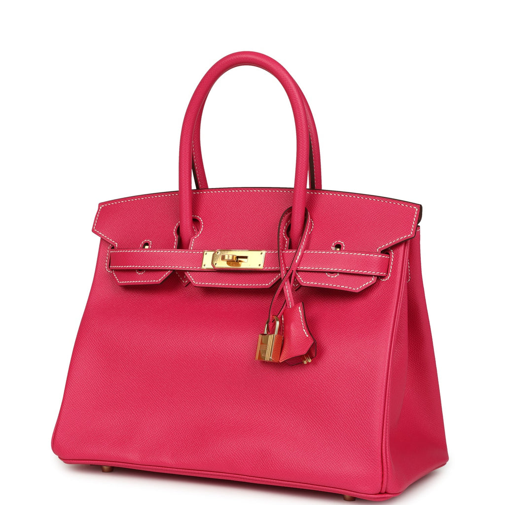 Hermes Birkin 30 Rose Tyrien Epsom Gold Hardware
