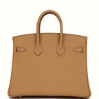 Hermes Birkin 25 Biscuit Swift Gold Hardware
