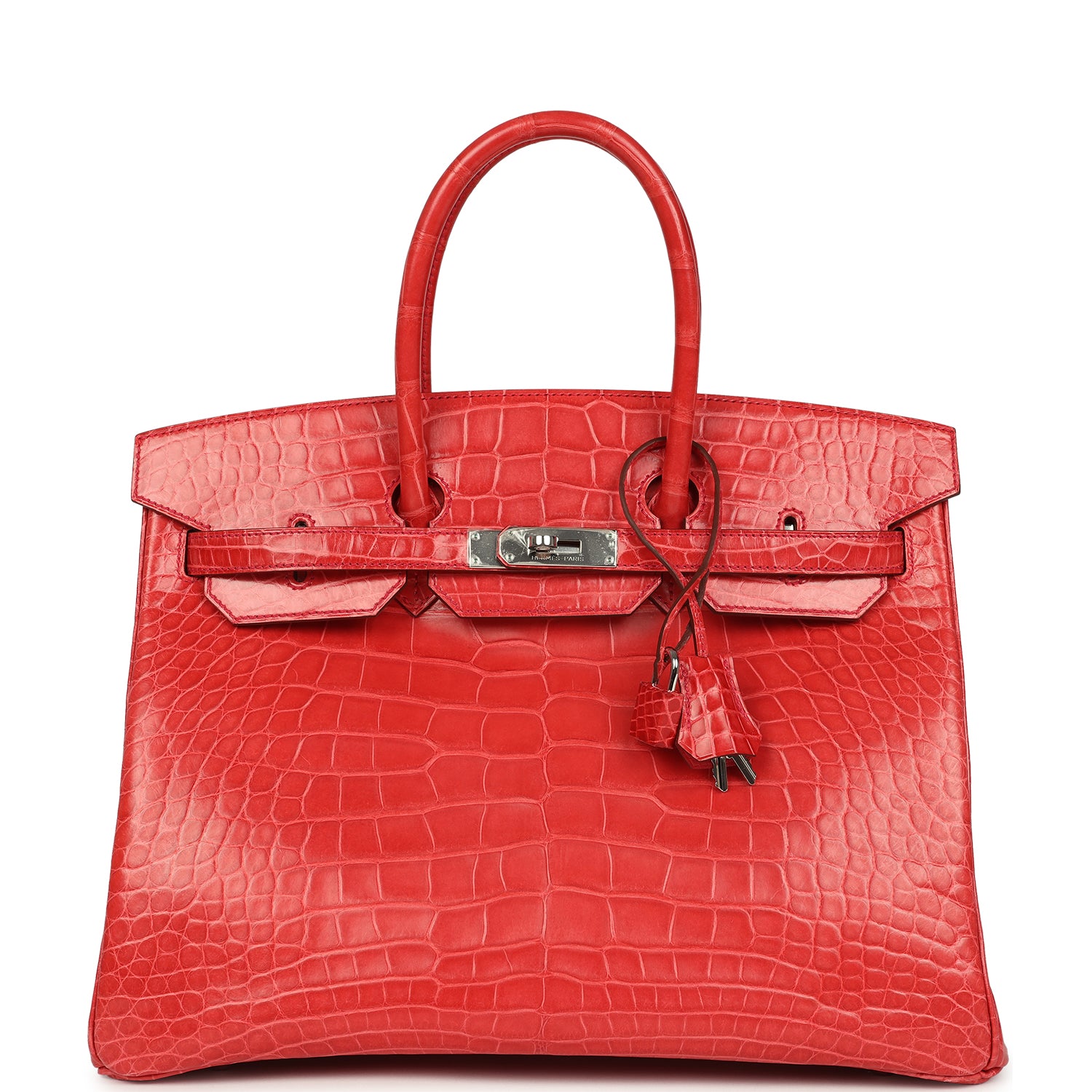 Hermes Birkin 35 Bougainvillea Matte Alligator Palladium Hardware