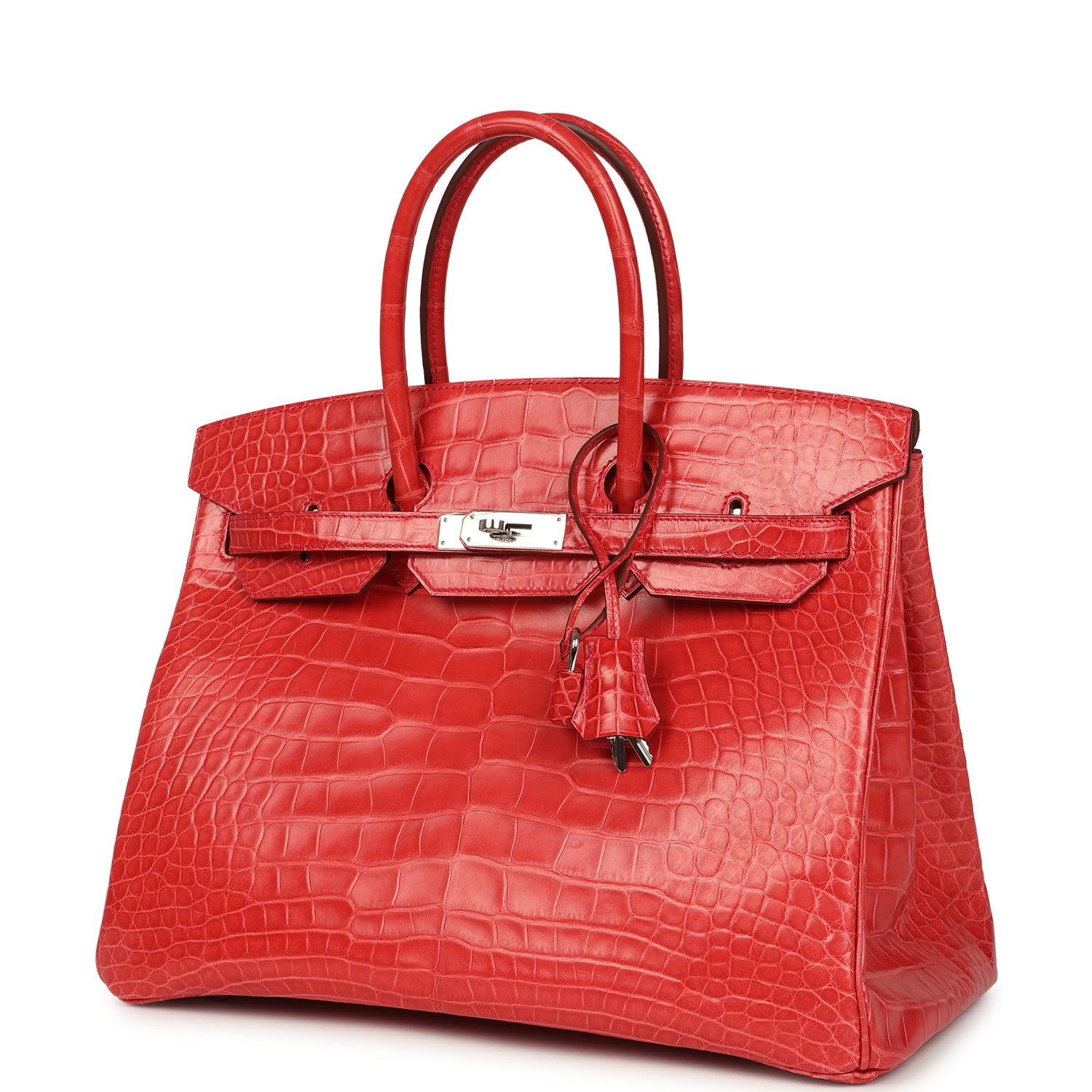 Hermes Birkin 35 Bougainvillea Matte Alligator Palladium Hardware