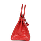 Hermes Birkin 35 Bougainvillea Matte Alligator Palladium Hardware