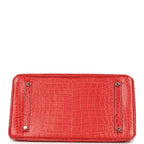 Hermes Birkin 35 Bougainvillea Matte Alligator Palladium Hardware
