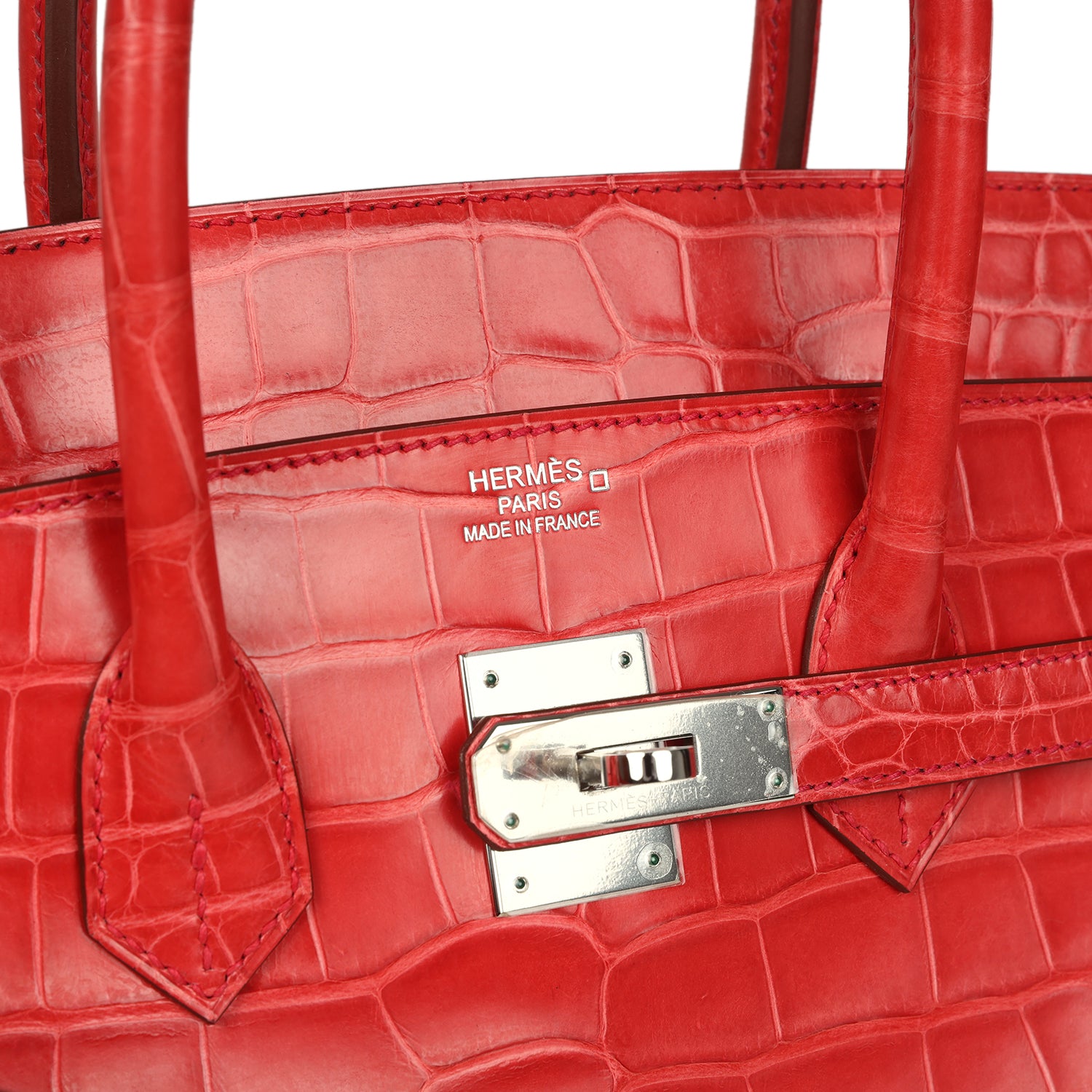 Hermes Birkin 35 Bougainvillea Matte Alligator Palladium Hardware