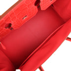 Hermes Birkin 35 Bougainvillea Matte Alligator Palladium Hardware