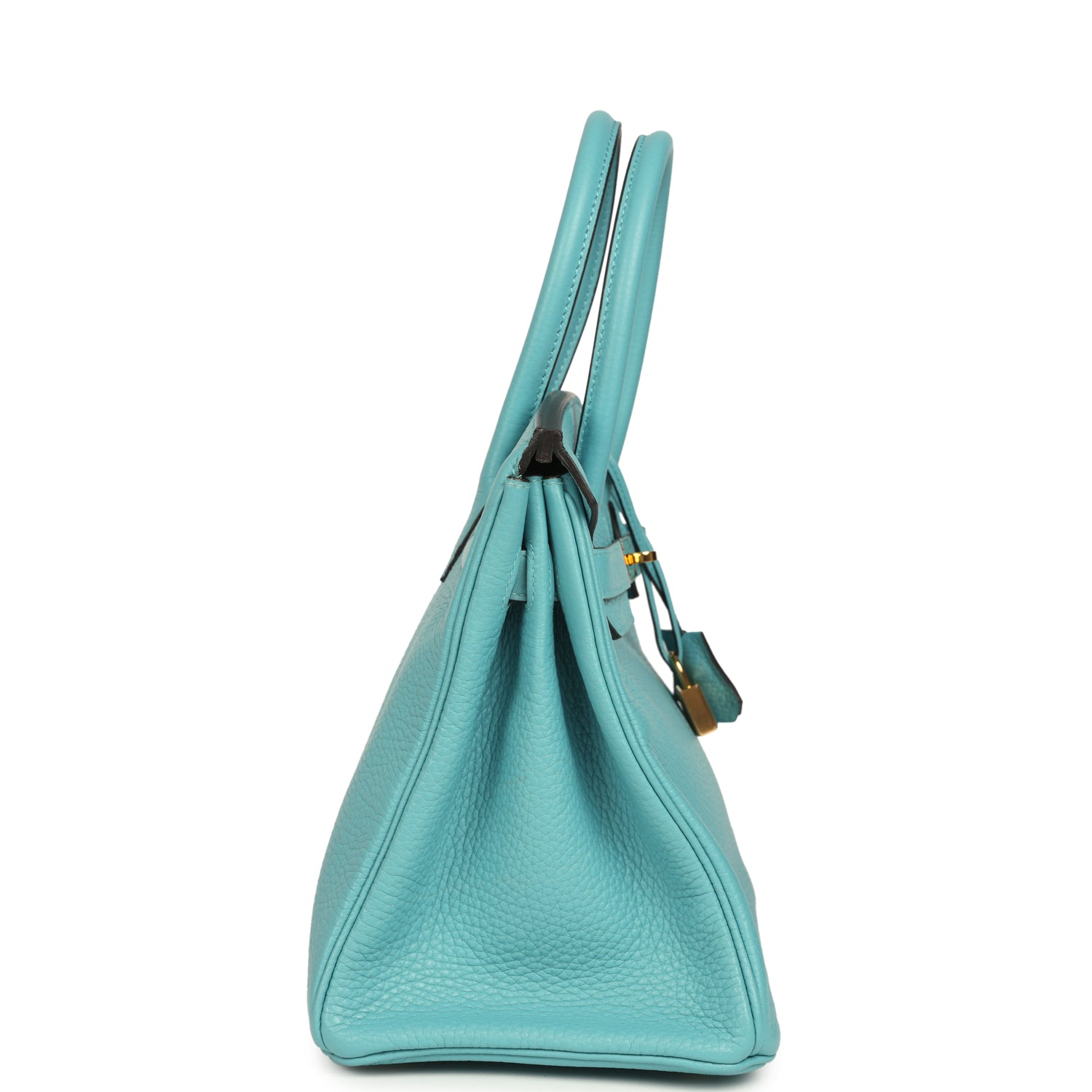Hermes Birkin 30 Bleu Saint-Cyr Clemence Gold Hardware