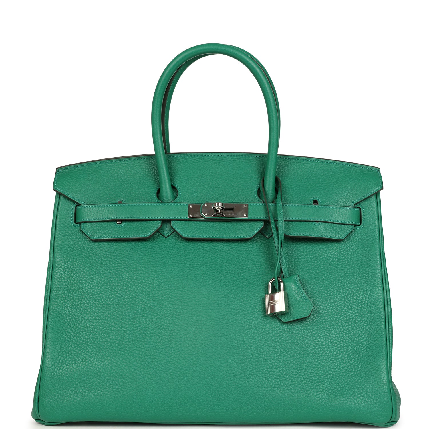 Hermes Birkin 35 Vert Vertigo Verso Clemence Palladium Hardware