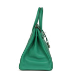 Hermes Birkin 35 Vert Vertigo Verso Clemence Palladium Hardware
