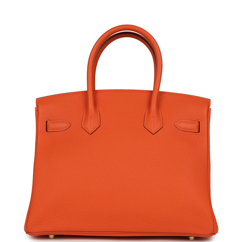 Hermes Birkin 30 Feu Togo Gold Hardware