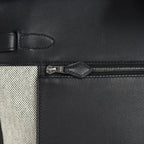 Hermes Birkin 35 A L'Envers Black-Ecru Toile H Canvas and Black Volupto Palladium Hardware