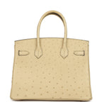 Hermes Birkin 30 Parchemin Ostrich Rose Gold Hardware