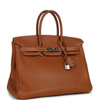 Hermes Birkin 35 Gold Togo Palladium Hardware