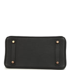 Hermes Birkin 25 Black Togo Rose Gold Hardware