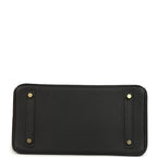 Hermes Birkin 30 Black Togo and Matte Alligator Touch Gold Hardware