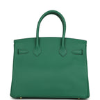 Hermes Birkin 30 Vert Vertigo Epsom Gold Hardware