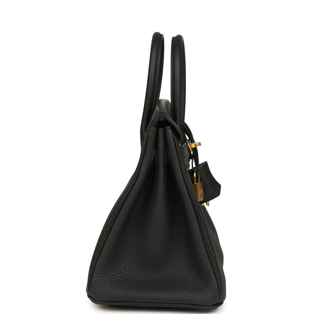 Hermes Birkin 25 Black Togo Gold Hardware